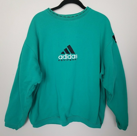 teal adidas sweater